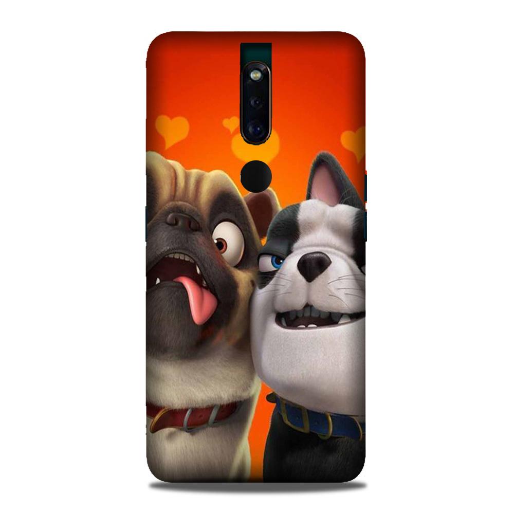 Dog Puppy Mobile Back Case for Oppo F11 Pro  (Design - 350)