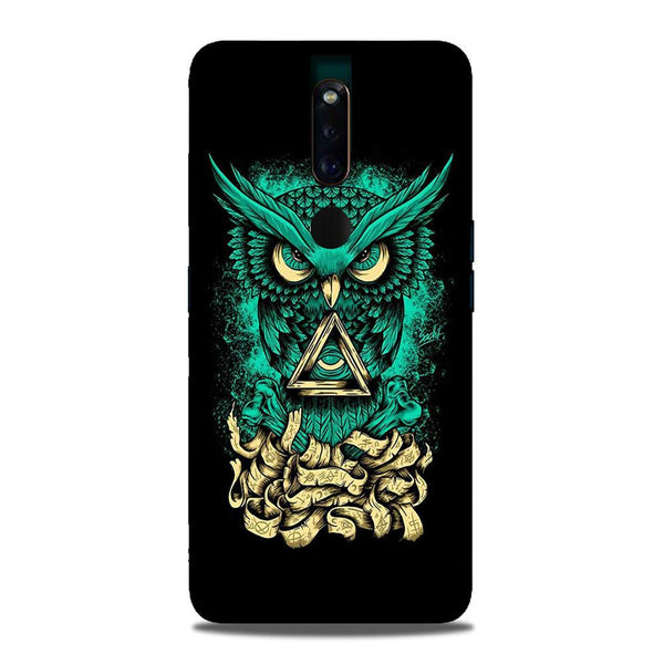 Owl Mobile Back Case for Oppo F11 Pro  (Design - 358)
