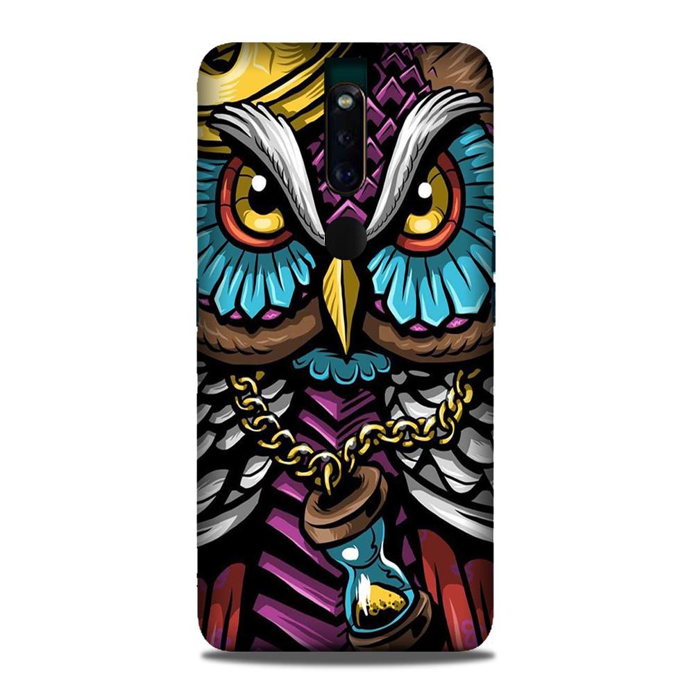Owl Mobile Back Case for Oppo F11 Pro  (Design - 359)