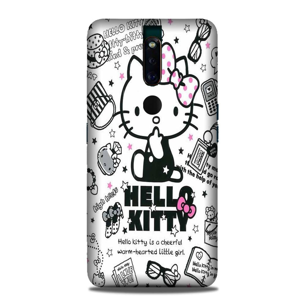 Hello Kitty Mobile Back Case for Oppo F11 Pro  (Design - 361)