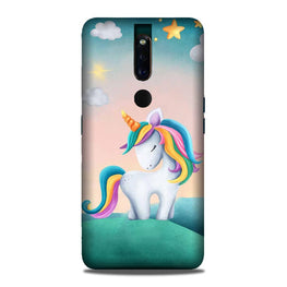 Unicorn Mobile Back Case for Oppo F11 Pro(Design - 366)