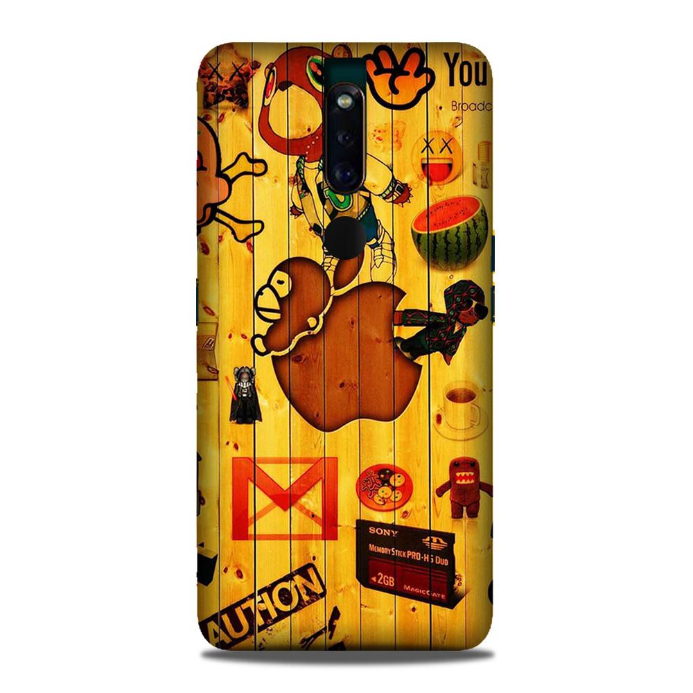Wooden Texture Mobile Back Case for Oppo F11 Pro  (Design - 367)