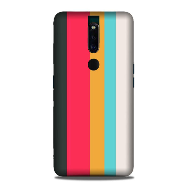 Color Pattern Mobile Back Case for Oppo F11 Pro  (Design - 369)