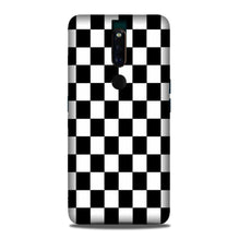 Black White Boxes Mobile Back Case for Oppo F11 Pro  (Design - 372)