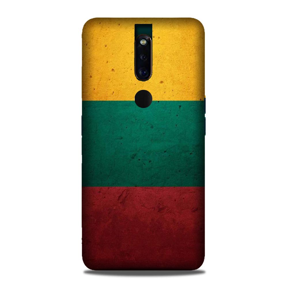 Color Pattern Mobile Back Case for Oppo F11 Pro  (Design - 374)