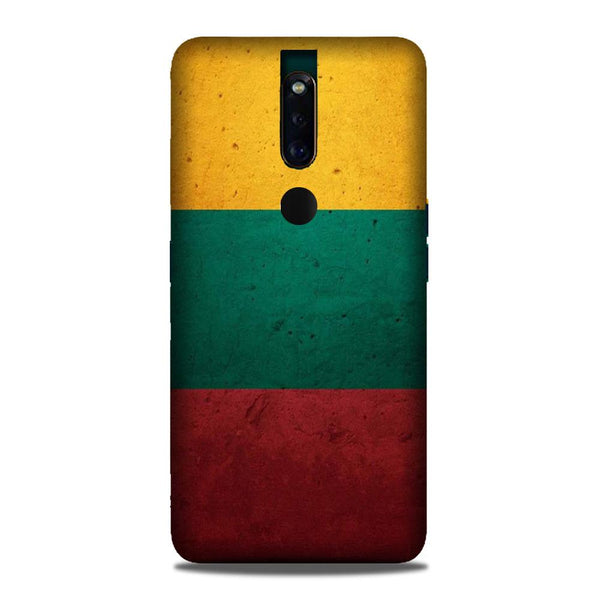 Color Pattern Mobile Back Case for Oppo F11 Pro  (Design - 374)