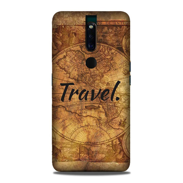 Travel Mobile Back Case for Oppo F11 Pro  (Design - 375)