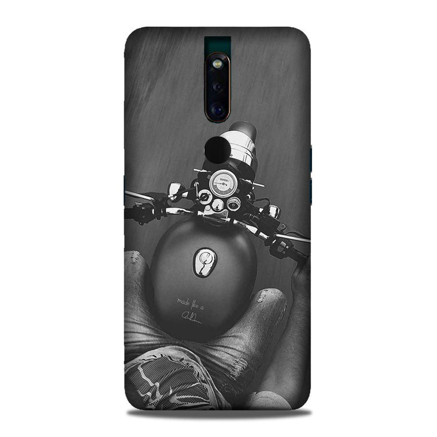 Royal Enfield Mobile Back Case for Oppo F11 Pro  (Design - 382)