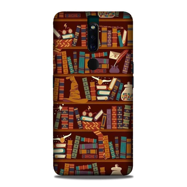 Book Shelf Mobile Back Case for Oppo F11 Pro  (Design - 390)