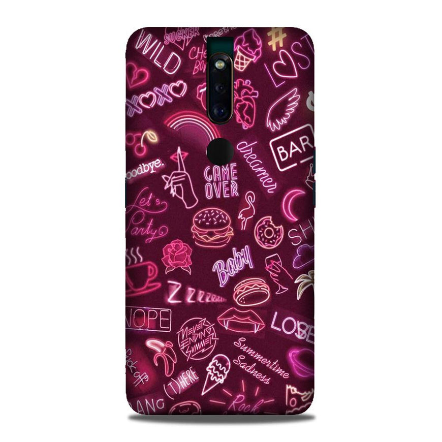 Party Theme Mobile Back Case for Oppo F11 Pro  (Design - 392)
