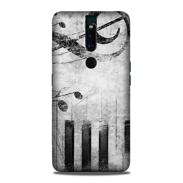 Music Mobile Back Case for Oppo F11 Pro  (Design - 394)
