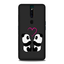 Panda Love Mobile Back Case for Oppo F11 Pro  (Design - 398)