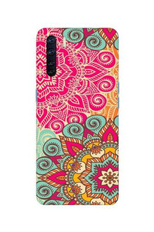 Rangoli art Mobile Back Case for Oppo F15 (Design - 6)