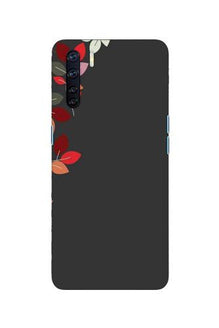 Grey Background Mobile Back Case for Oppo F15 (Design - 71)