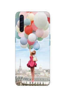Girl with Baloon Mobile Back Case for Oppo F15 (Design - 84)