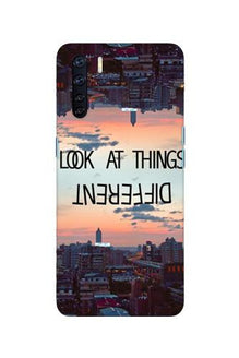 Look at things different Mobile Back Case for Oppo F15 (Design - 99)