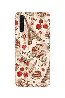 Love Paris Mobile Back Case for Oppo F15  (Design - 103)