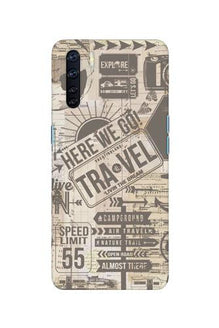 Travel Mobile Back Case for Oppo F15  (Design - 104)