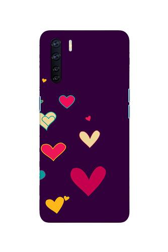 Purple Background Case for Oppo F15  (Design - 107)