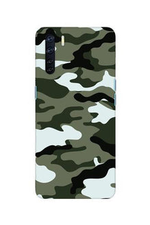 Army Camouflage Mobile Back Case for Oppo F15  (Design - 108)