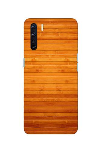 Wooden Look Case for Oppo F15  (Design - 111)
