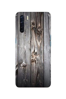 Wooden Look Mobile Back Case for Oppo F15  (Design - 114)