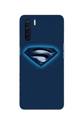 Superman Superhero Case for Oppo F15  (Design - 117)