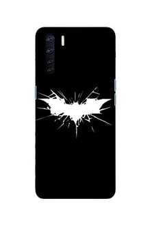 Batman Superhero Mobile Back Case for Oppo F15  (Design - 119)