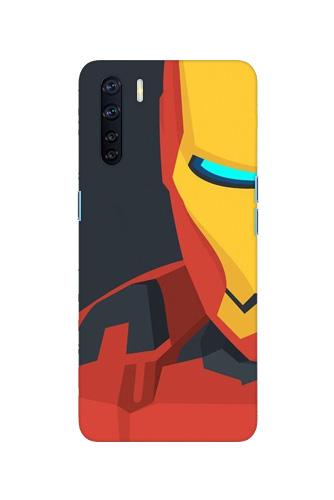 Iron Man Superhero Case for Oppo F15  (Design - 120)