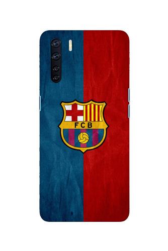 FCB Football Case for Oppo F15  (Design - 123)