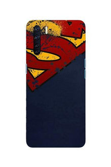 Superman Superhero Mobile Back Case for Oppo F15  (Design - 125)