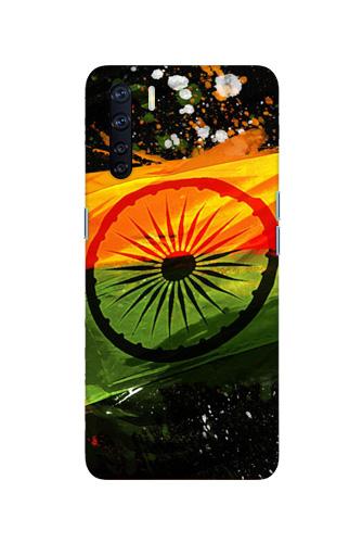 Indian Flag Case for Oppo F15  (Design - 137)