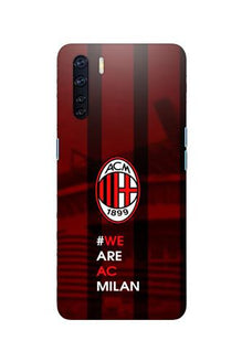 AC Milan Mobile Back Case for Oppo F15  (Design - 155)