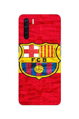 FCB Football Case for Oppo F15(Design - 174)