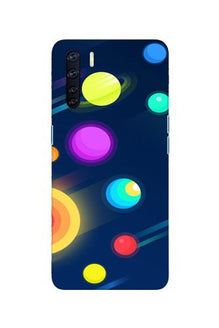 Solar Planet Mobile Back Case for Oppo F15 (Design - 197)