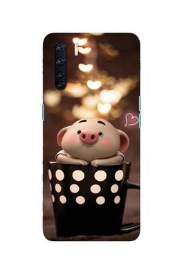 Cute Bunny Case for Oppo F15 (Design No. 213)