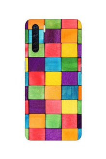 Colorful Square Mobile Back Case for Oppo F15 (Design - 218)
