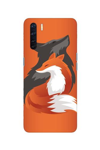 Wolf  Case for Oppo F15 (Design No. 224)