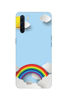 Rainbow Mobile Back Case for Oppo F15 (Design - 225)