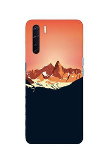 Mountains Mobile Back Case for Oppo F15 (Design - 227)
