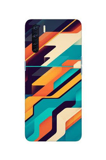 Modern Art Mobile Back Case for Oppo F15 (Design - 233)