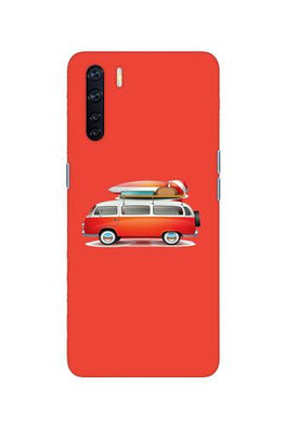 Travel Bus Case for Oppo F15 (Design No. 258)