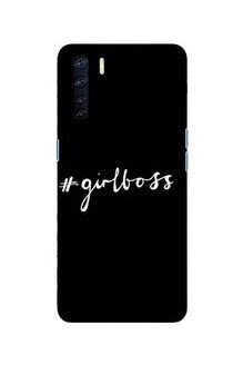 #GirlBoss Mobile Back Case for Oppo F15 (Design - 266)