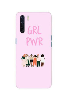 Girl Power Mobile Back Case for Oppo F15 (Design - 267)