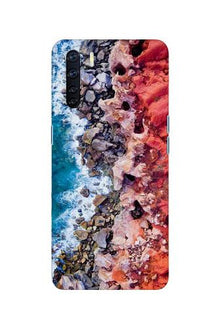 Sea Shore Mobile Back Case for Oppo F15 (Design - 273)