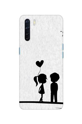 Cute Kid Couple Case for Oppo F15 (Design No. 283)
