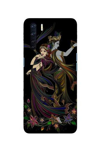 Radha Krishna Case for Oppo F15 (Design No. 290)