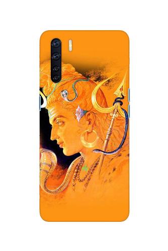 Lord Shiva Case for Oppo F15 (Design No. 293)