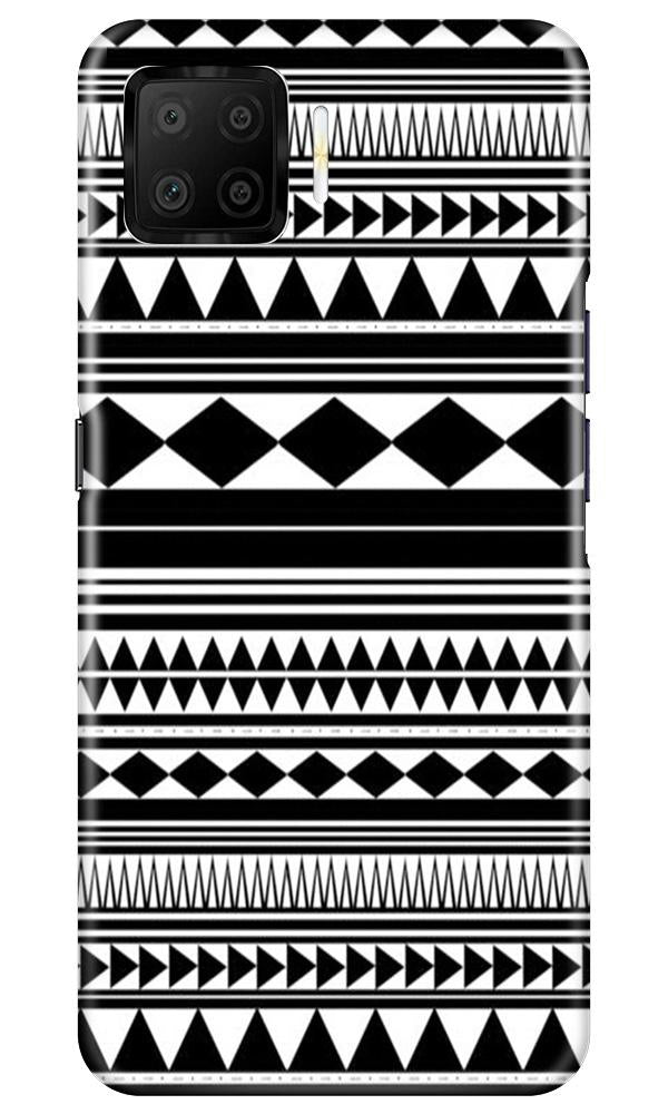Black white Pattern Case for Oppo F17