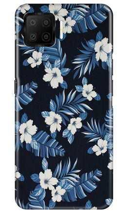 White flowers Blue Background2 Case for Oppo F17